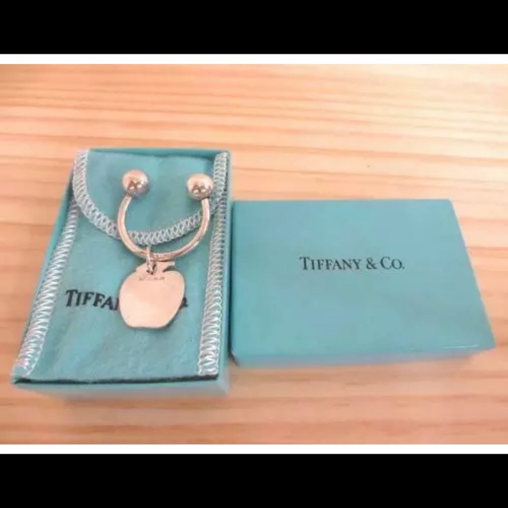 Tiffany & Co. Apple Key Ring 925 w/Box,Pouch